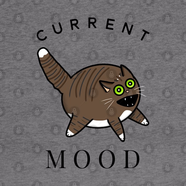 Current Mood Cat (Small Print) by Aeriskate